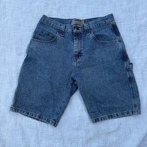 Blue Wrangler carpenter denim shorts jorts 30 waist